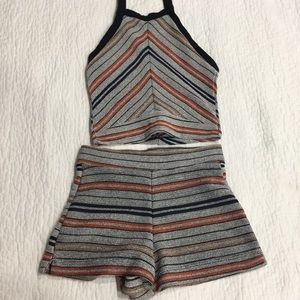 Shorts and Halter Top outfit